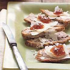 Walnut Toasts with Fig Jam and Manchego Cheese