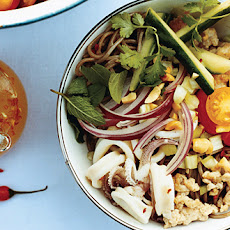 Squid and Pork Noodle Salad