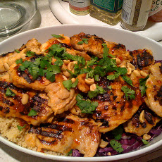 Barbecued Oven-Baked Chicken Thighs