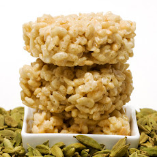 Orange Blossom Cardamom Rice Krispie Treats