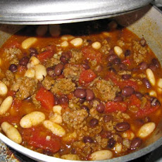 Beef and Black Bean Chili With Toasted Cumin Crema (Bobby Flay)