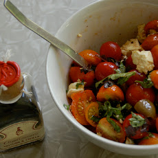 Herb Marinated Tomato Salad With Basil