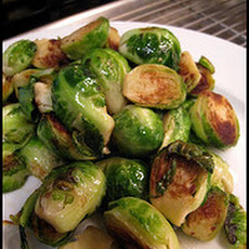 Simple Pan Roasted Brussel Sprouts