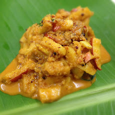 Apple Sabzi (Apple Cooked in Mild Spices With Coconut)