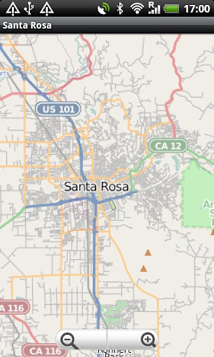 Santa Rosa CA Street Map