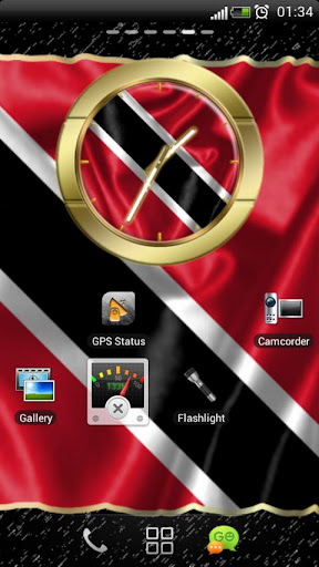 Trinidad and Tobago flag clock