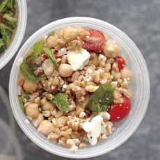 Farro, Chickpea, Feta, and Mint Salad