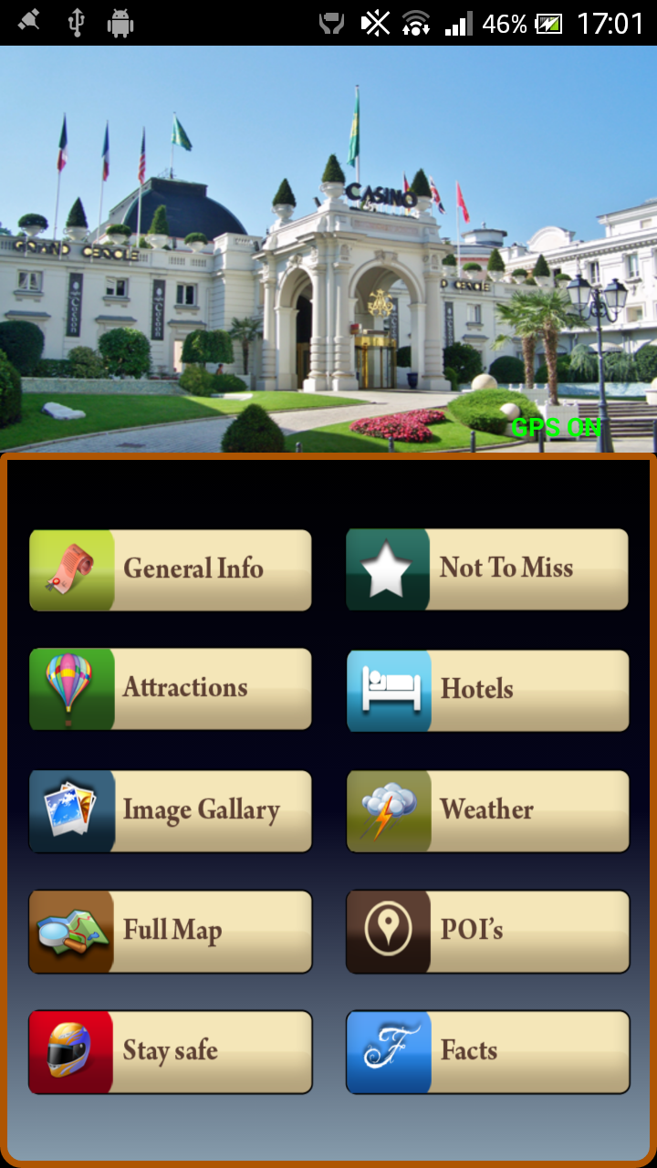 Android application Aix les Bains Offline Guide screenshort