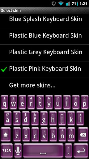 Plastic Pink Keyboard Skin