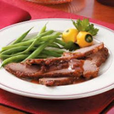 Brisket with Cranberry Gravy