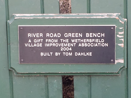 River Road Green Bench