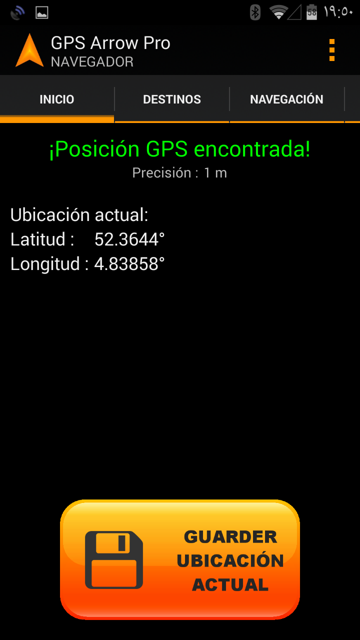 Android application GPS Arrow Navigator PRO screenshort