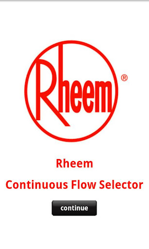 Rheem Continuous Flow Selector