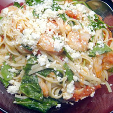 Roasted Tomatoes With Shrimp Linguine