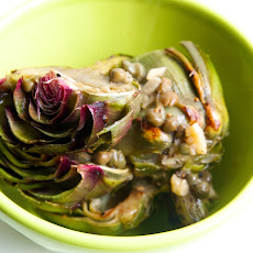 Pan Fried Artichokes in Lemon Garlic Brown Butter