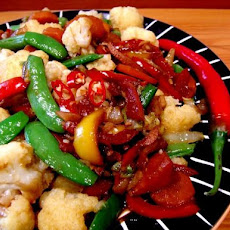 Burmese Veggies With Hot Peppers