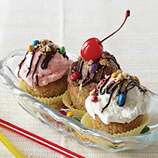 Banana Split Cupcakes