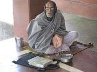 Vaisnava chanting at Nrsimha Pali