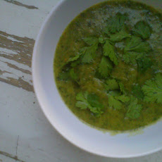 Curried Spinach and Cilantro Soup