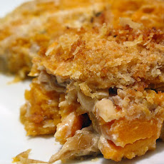 Sweet Potato and Sausage Gratin with Thyme