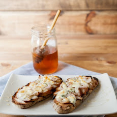 Roasted Pear, Gorgonzola, and Honey Toast