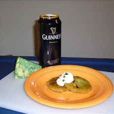 Sage Derby Potato Cakes With Sour Cream Dip