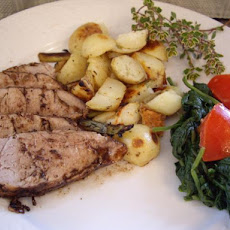 Juicy Balsamic-Glazed Pork Tenderloin With Garlic and Thyme