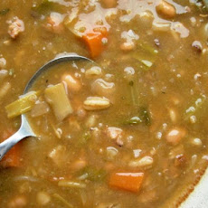 Ham, White Bean and Tomato Soup