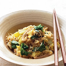 Chicken Fried Rice with Bok Choy