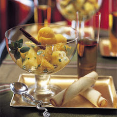 Oranges and Pineapple with Orange-Flower Water and Mint