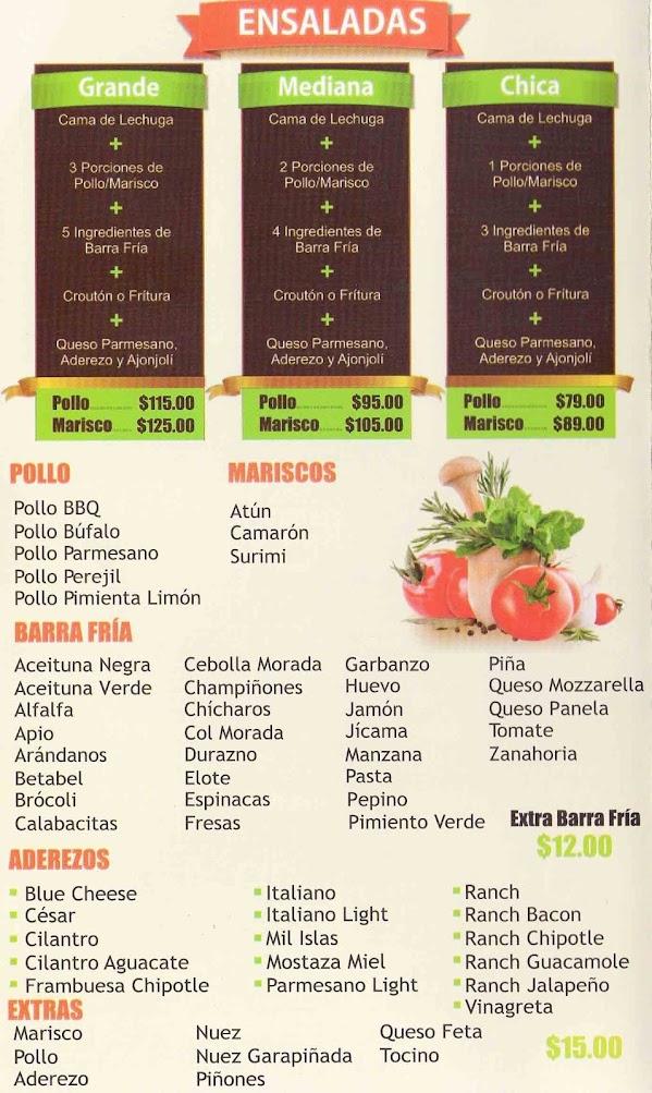 Menú Revista City Salad