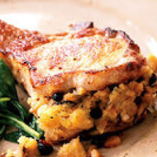 Moroccan Stuffed Pork Chops