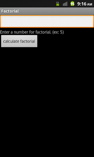 Factorial Calculator