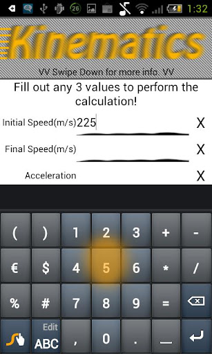 PhysCalc Kinematics Calculator