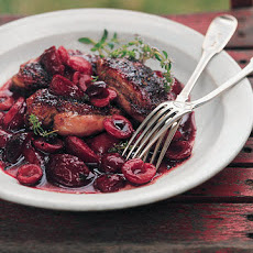 Grilled Duck Breasts with Cherry Plum Sauce