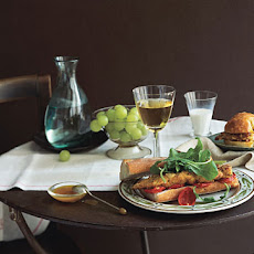 Oven-Baked Chicken and Slow-Roasted Tomatoes on a Baguette