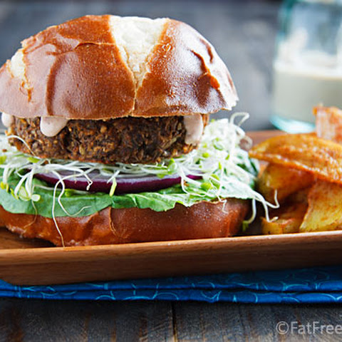 Savory Lentil-Mushroom Burgers