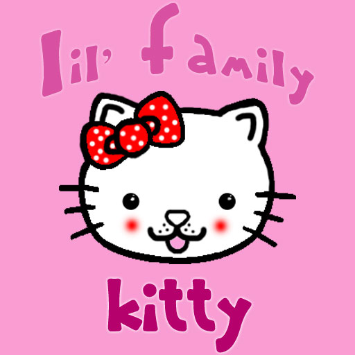 Lil' Family - KITTY Pink LOGO-APP點子