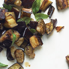 Roasted Eggplant with Basil