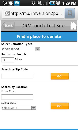 DRM Donor Portal Demo