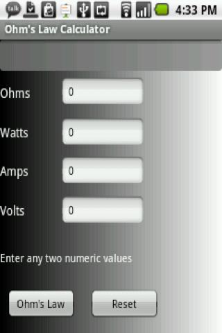 Ohm's Law Calculator