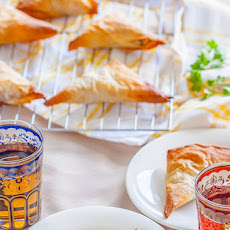 Spinach Filled Filo Triangles