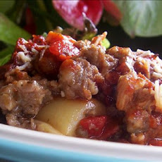 Ravioli and Sausage Lasagna