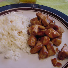 Stove Top Bourbon Chicken