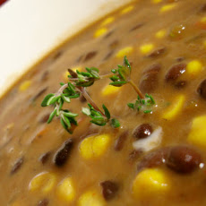 Coconut, Corn and Black Bean Soup