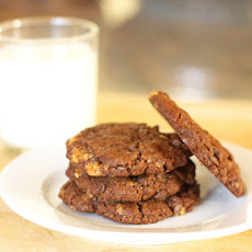 Chocolate Almond Toffee Cookies