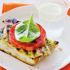 Grilled Basil Chicken Sandwiches