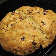 Cranberry Soda Bread With Lime Glaze