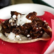 Roasted Pork Tacos with Mole Sauce
