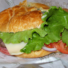 Turkey & Cheese Croissant Sandwich